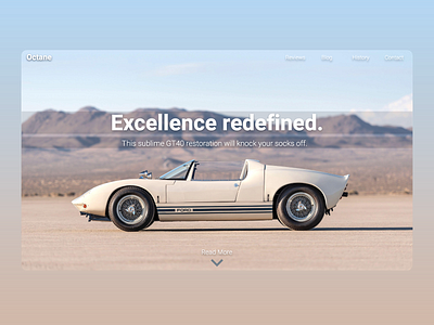 Car Site Landing Page design ui ux web web design website