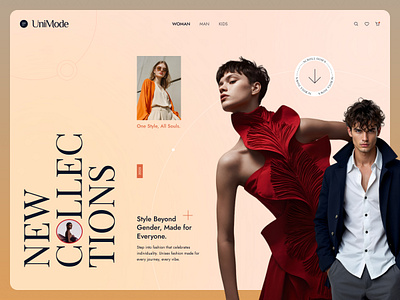 Unisex Fashion Web Store UI animation app design b2b buy dribble ecommerce homepage homepage homepagedesign marketplace saas saas fashion sell shopify shoping website shopping store ui design uiux ux design website design