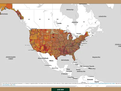 Hunger Map branding data visualization design logo ui ux web design