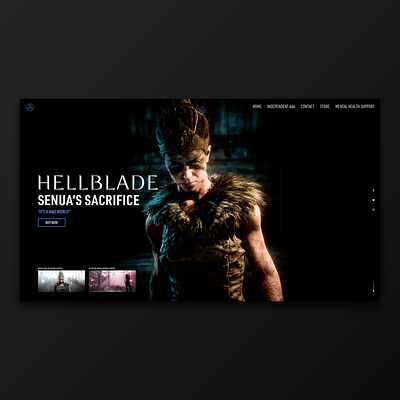 HELLBLADE 3d animation branding graphic design logo motion graphics ui