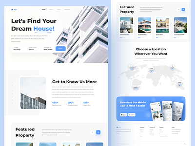 Griyo - Home Rent Landing Page apartment app clean design home landing page minimalist property real estate real estate agency rent ui uidesign uiux ux web design website