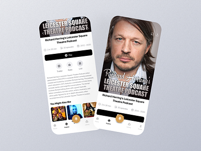 Podcast Details Mobile App Ui app design mobile podcast podcast app podcast dashboard podcast design podcast details podcast details design podcast details screen podcast interface podcast mobile podcast option podcast page podcast screen podcast setting podcast ui podcast view screen ui