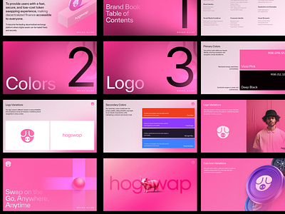 hogswap Brand Guide app branding color design illustration iphone logo page ui web