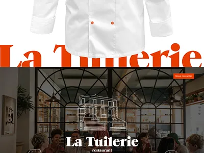 Branding restaurant la Tuilerie branding graphic design logo ui