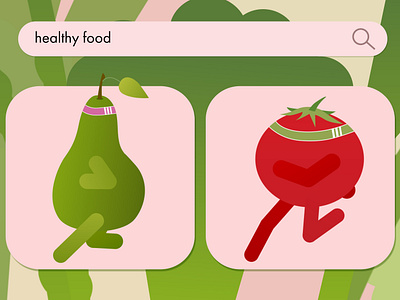 Healthy and Fit 2d animation branding design dribble graphic design illustration motion graphics