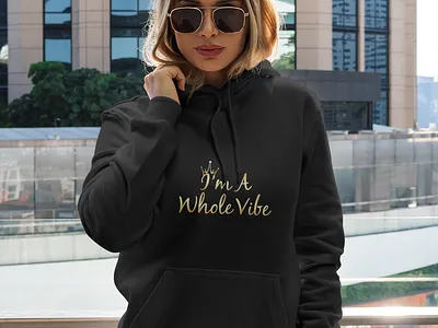I am a Whole Vibe text design design graphicdesign illustration logo stylish tshirt typography