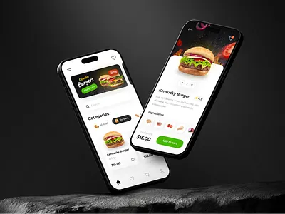 Burger Delivery - Mobile App Design app appdesign appdesigner burgers deliveryfood design designcommunity designtrends dribble mcdonalds mobileapp mobileappdesign sushi ui uidesign uiux uxdesign uxui visualdesign