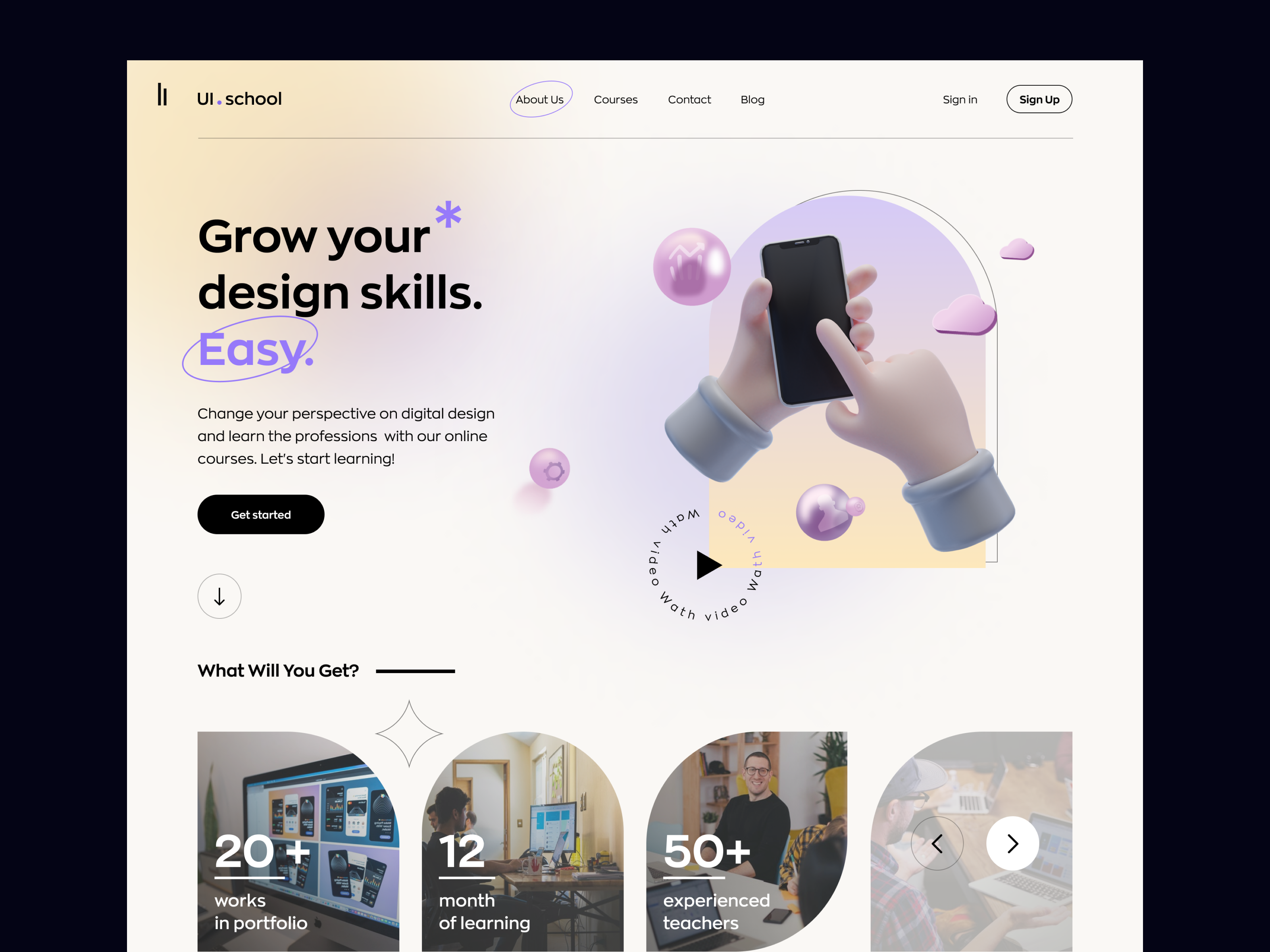 Education Landing Page