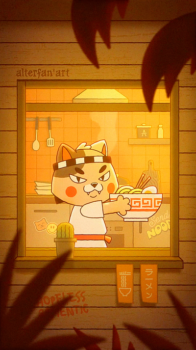 GET YOUR RAMEN BOWL Animation 2d animation after effects alterfan alterfan art animation artist branding cartoon character character design coverart illustration maneki neko motion design motion designer motion graphics neko noodles ramen ramen bros vector