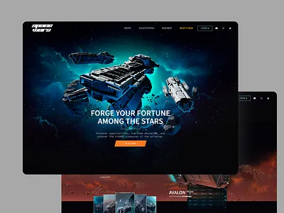 Sci-Fi Space Gaming Website galactic ui game dashboard game landing gaming platform gaming website metaverse ui nft game sci fi ui space adventure space exploration space game ui animation ui design user friendly user interface ux design ux ui web design web3 design website