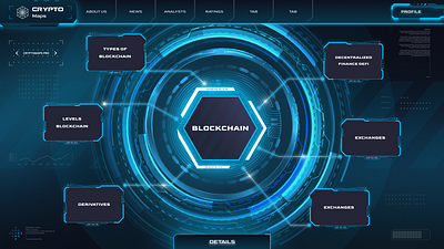 Crypto service UX/UI design crypto cyberpunk figma illustration logo responsive design service ui ux vector web design