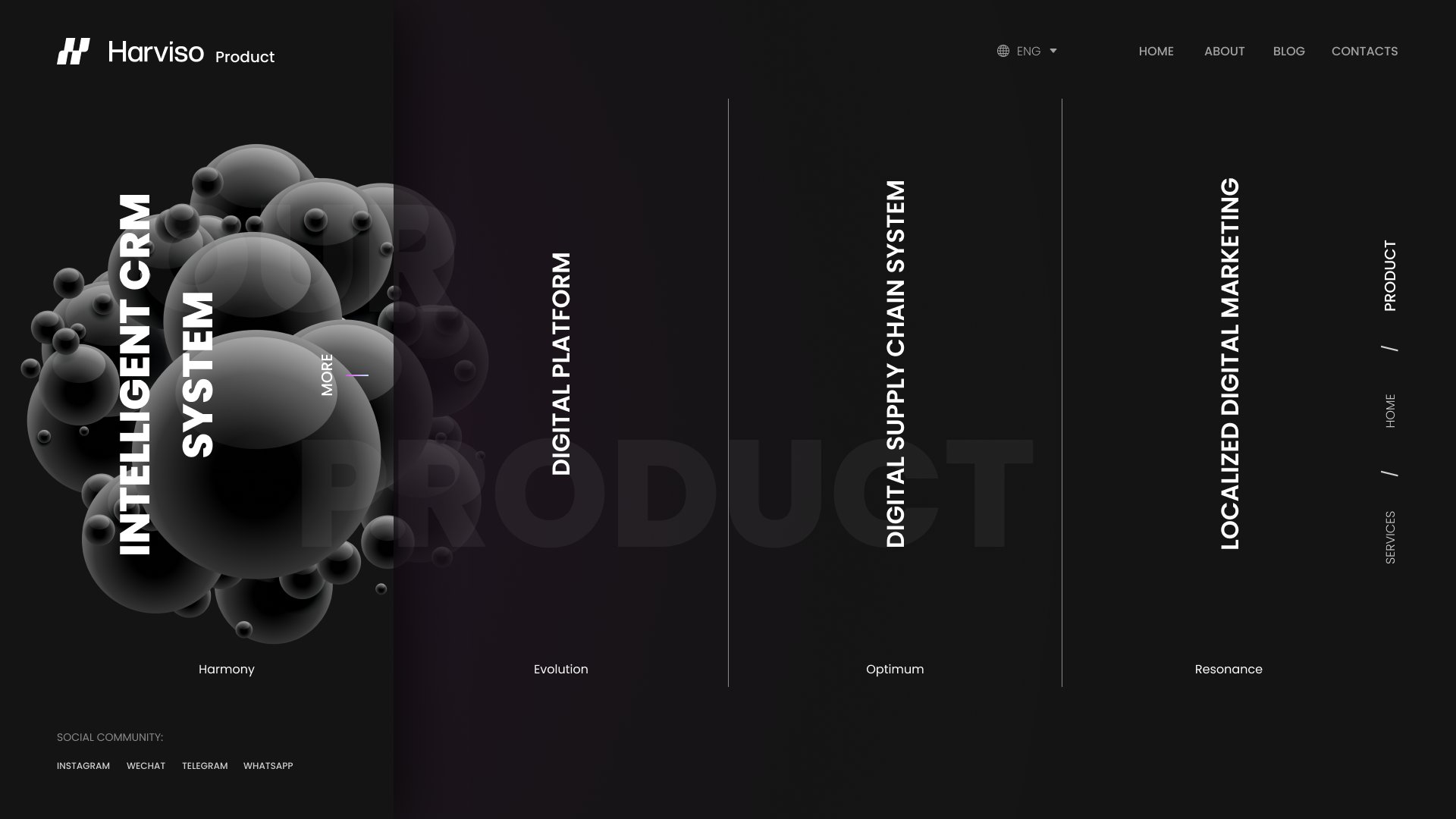 Example of Business Website UX/UI Unique  Design 