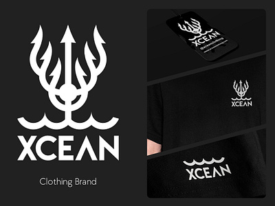 Clothing Brand logo - XCEAN branding design graphic design illustration logo