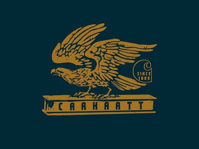 Apparel design for Carhartt 04 beam eagle i beam