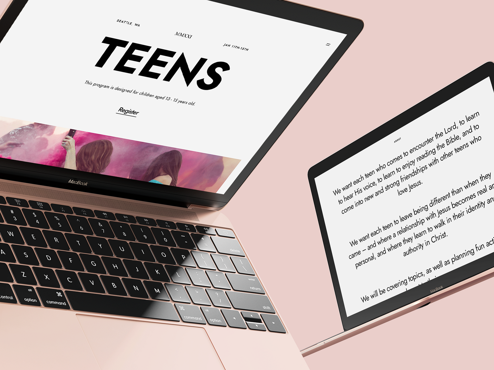 Youth Ministry Website by Vlad Radchenko on Dribbble