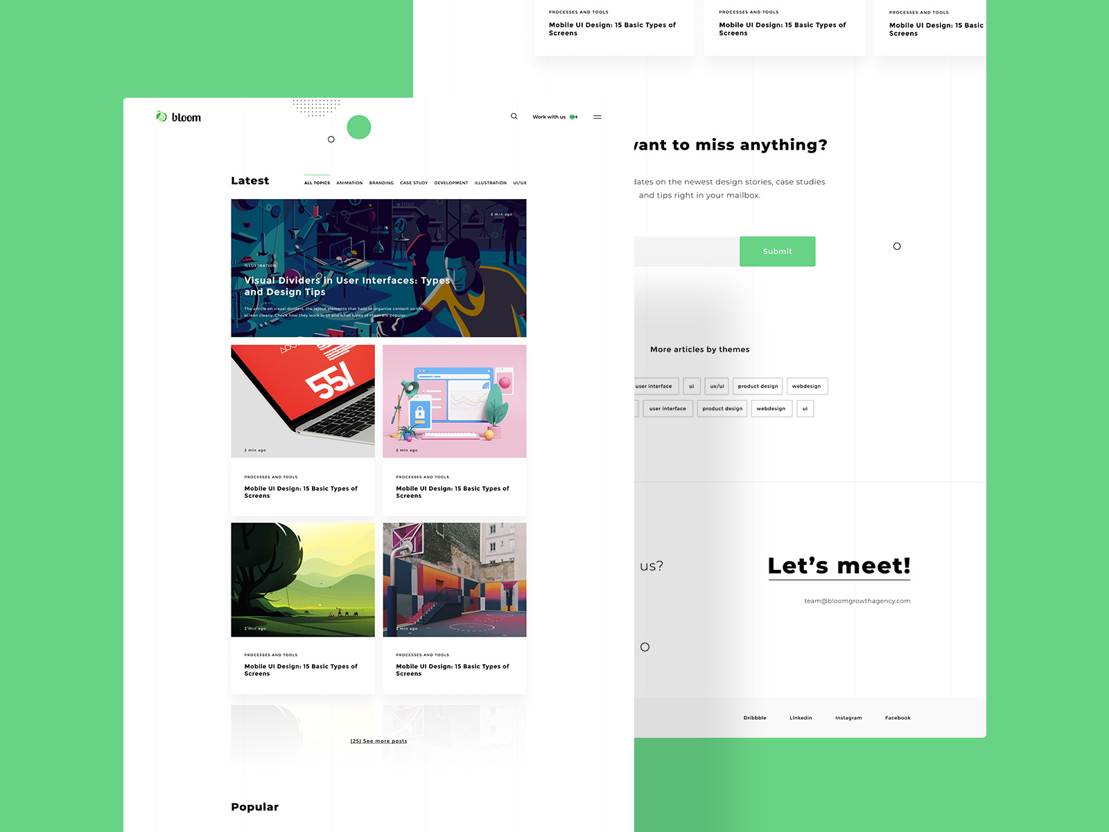 Example of Landing Page Design + Code 