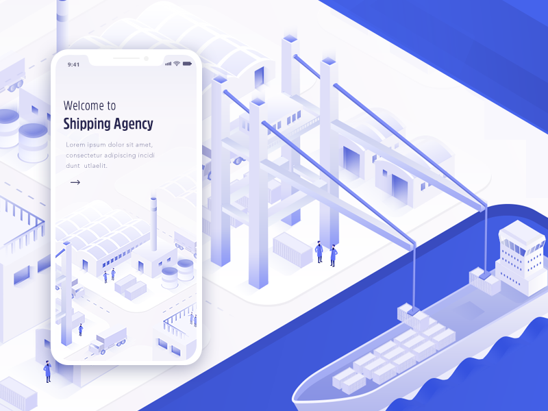 Example of Modern Isometric Vector Illustrations