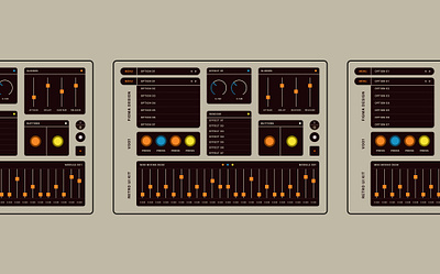 RETRO UI KIT audio plugin figma layout music software ui design uiux vst
