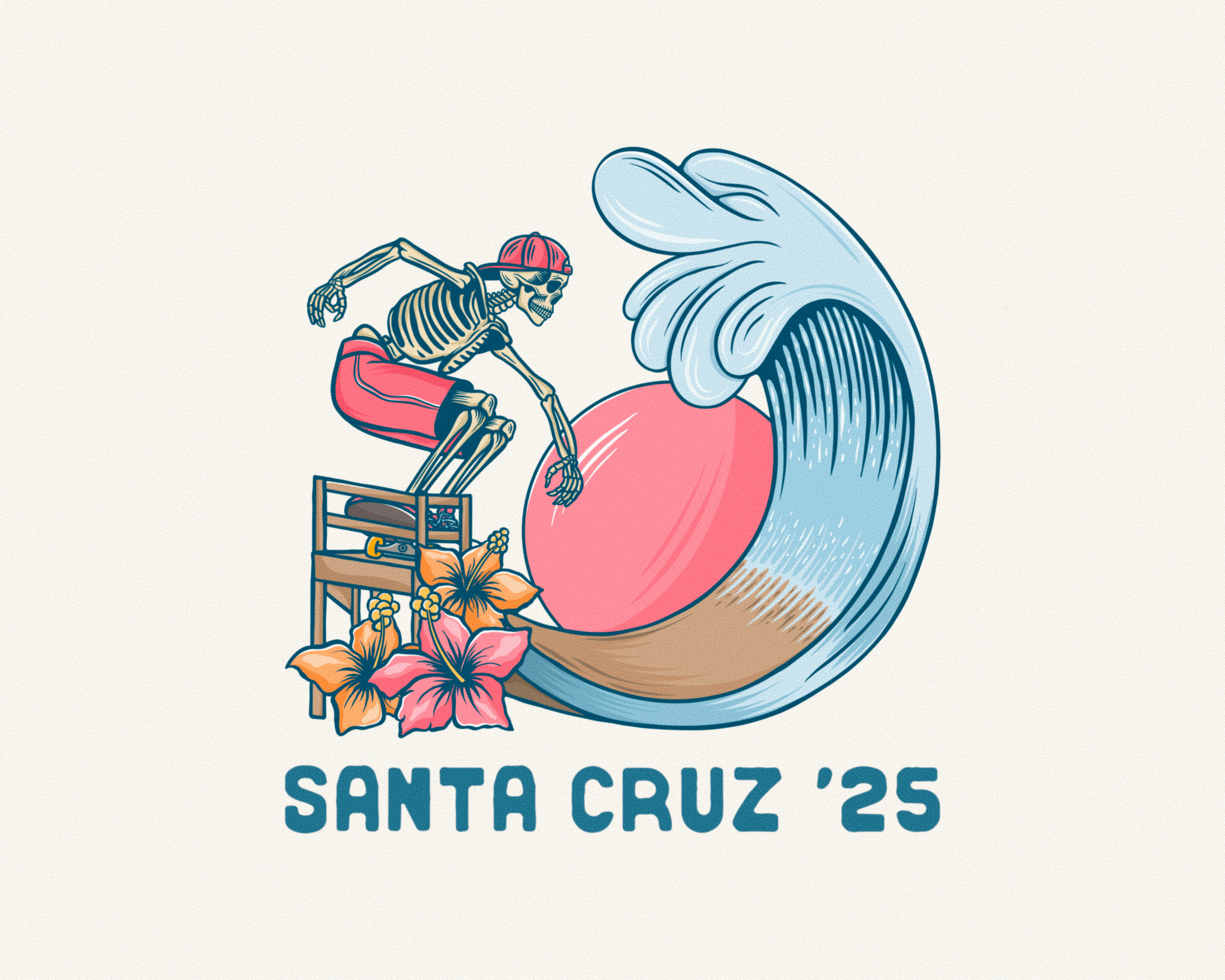 Example of Surf & Snowboard Illustrations, Designs