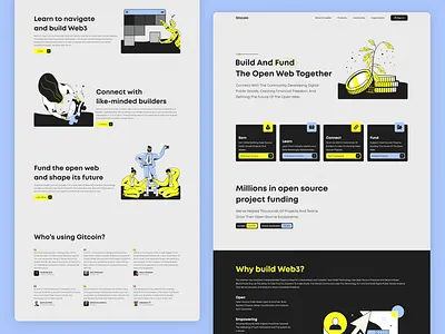 Gitcoin New Web UI - Cryptocurrency - Graphics Design branding crypto crypto ui crypto web page cryptocurrency decentralized ui design graphic design illustration ui ux web webdesign