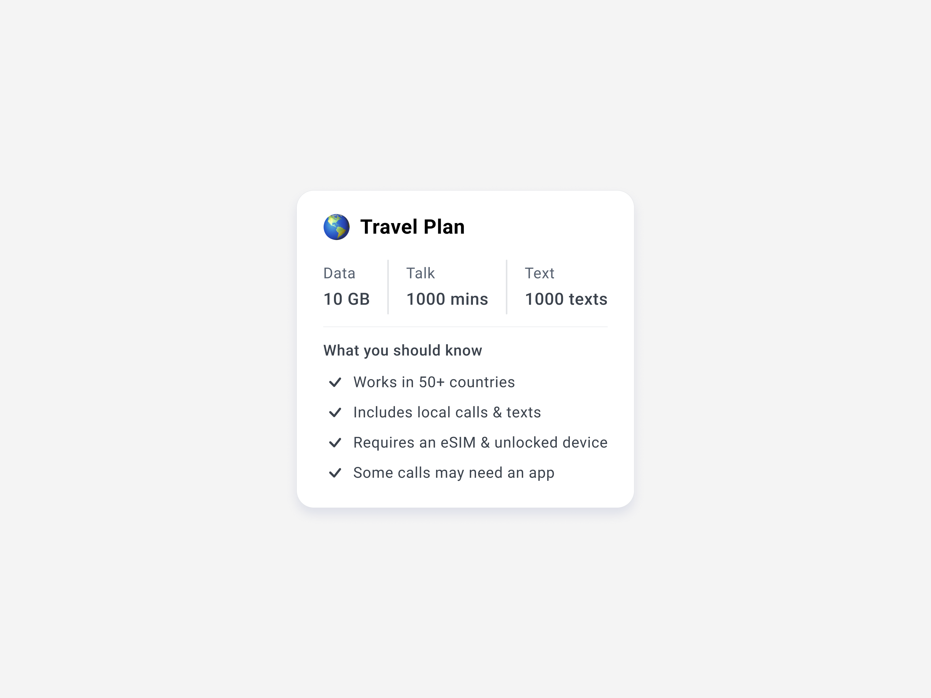 Travel Plan Info Card dailyui plan info card travel plan uidesign uiux