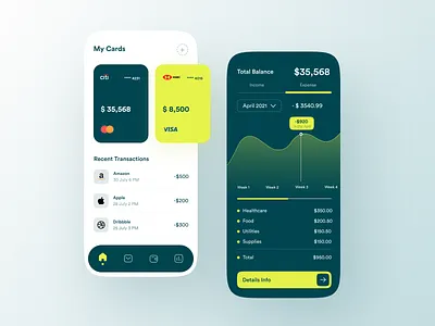 Finance Mobile Banking App app app design bank app banking banking app budget clean ui concept fintech app mobile mobile app mobile app design mobile ui popular service trending uiux