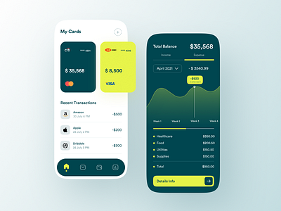 Finance Mobile Banking App app app design bank app banking banking app budget clean ui concept fintech app mobile mobile app mobile app design mobile ui popular service trending uiux