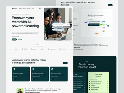 Elevate IQ - AI learning platform course education education platform internal knowledge base knowledge base learner learning management system lms lms website saas saas design staff training team training ui ux