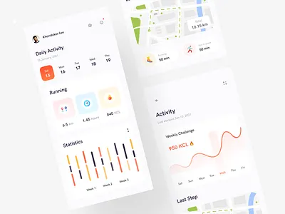 Workout Management Application Screen clean ui gym management interaction likhon management app minimal product statistics typogaphy uix workout yoga