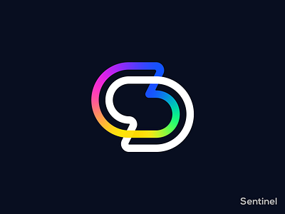 Sentinel abstract logo app logo branding branding agency community connect ecommerce logo gradient logo logo design logo design agency logo designer luxury band minimal brand network s logo startup logo tech company tech logo top designer