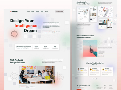 Digital Agency Web - UI Design agency landing page agency website branding agency branding agency website business agency business web creative agency creative design creative direction creative studio digital agency website digital marketing dribbble best shot grapeslab landing page service app service landing page web web design website