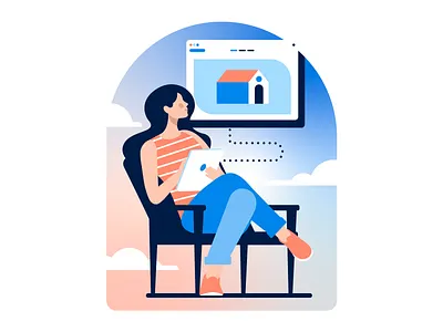 Opendoor Illustration Exploration arch brand illustration branding design gradient holt510 illustration illustrator oakland real estate san francisco tech