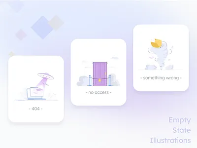 Empty state illustrations of Airgram 404 branding default empty empty state emptystate illustration no access page something wrong ui ui illustration web illustration