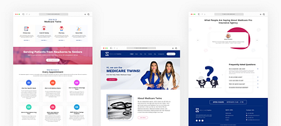 Medicare Website UIUX Design MEDICARE TWINS medical ui website