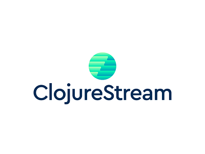 ClojureStream Approved Logo for Online Course audio pattern brand identity branding corporate visual elements developer senior ladder grow progress learn code programmer logo mark symbol icon media video broadcast online video course programming language school teaching teacher software tech it sound wave tshirt cap apparel website homepage welcome