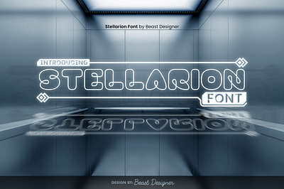 Stellarion Font - Space Sci-Fi Font by Beast Designer sci fi ui font