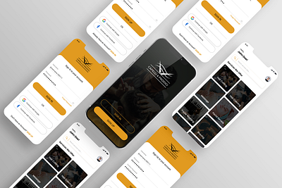 Barber Shop Book Service App UI Design app barber booking service branding design graphic design illustration logo shop ui ui ux design ux website