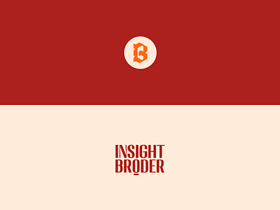 Classic Logo Design - Insight Border brand brand identity branding classic classic design combany logo company design insight border insignt border logo logo logo design logo mark logotype logotype design mark modern modern design red symbol