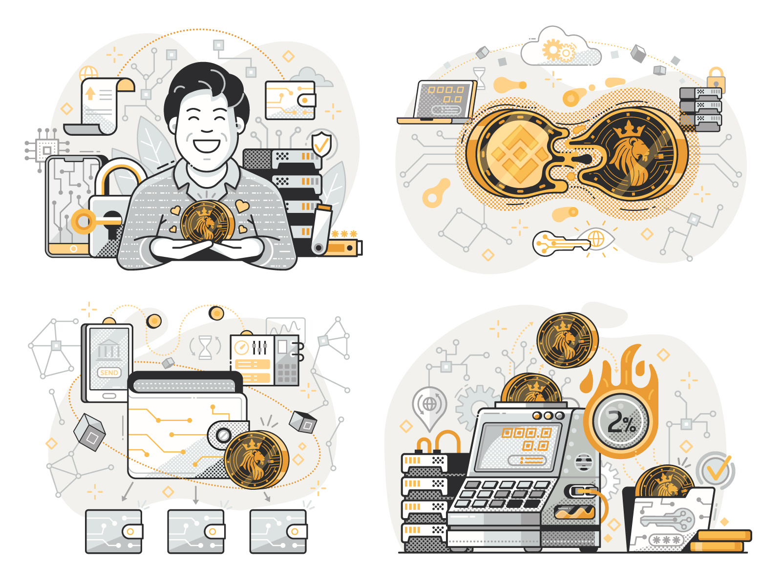 Example of Website Or Mobile App Spot Illustration