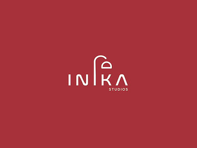 Elegant Design - Logo for Inika brand identity branding branding design clean company logo design elegant inika inika logo logo logo design logo mark logotype logotype design minimalistic minimalistic design red typo typography visual identity