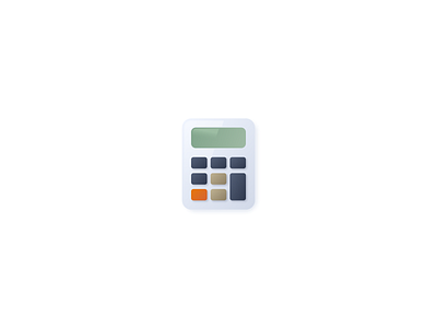 System icons set - Calculator business calculator figma gradient icondesign iconography icons math minimal realism simple skeuomorphic style ui