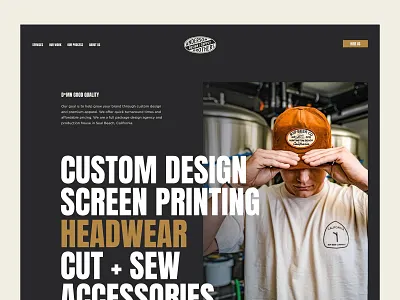 Anderson Bros Services apparel clothing landing ui website