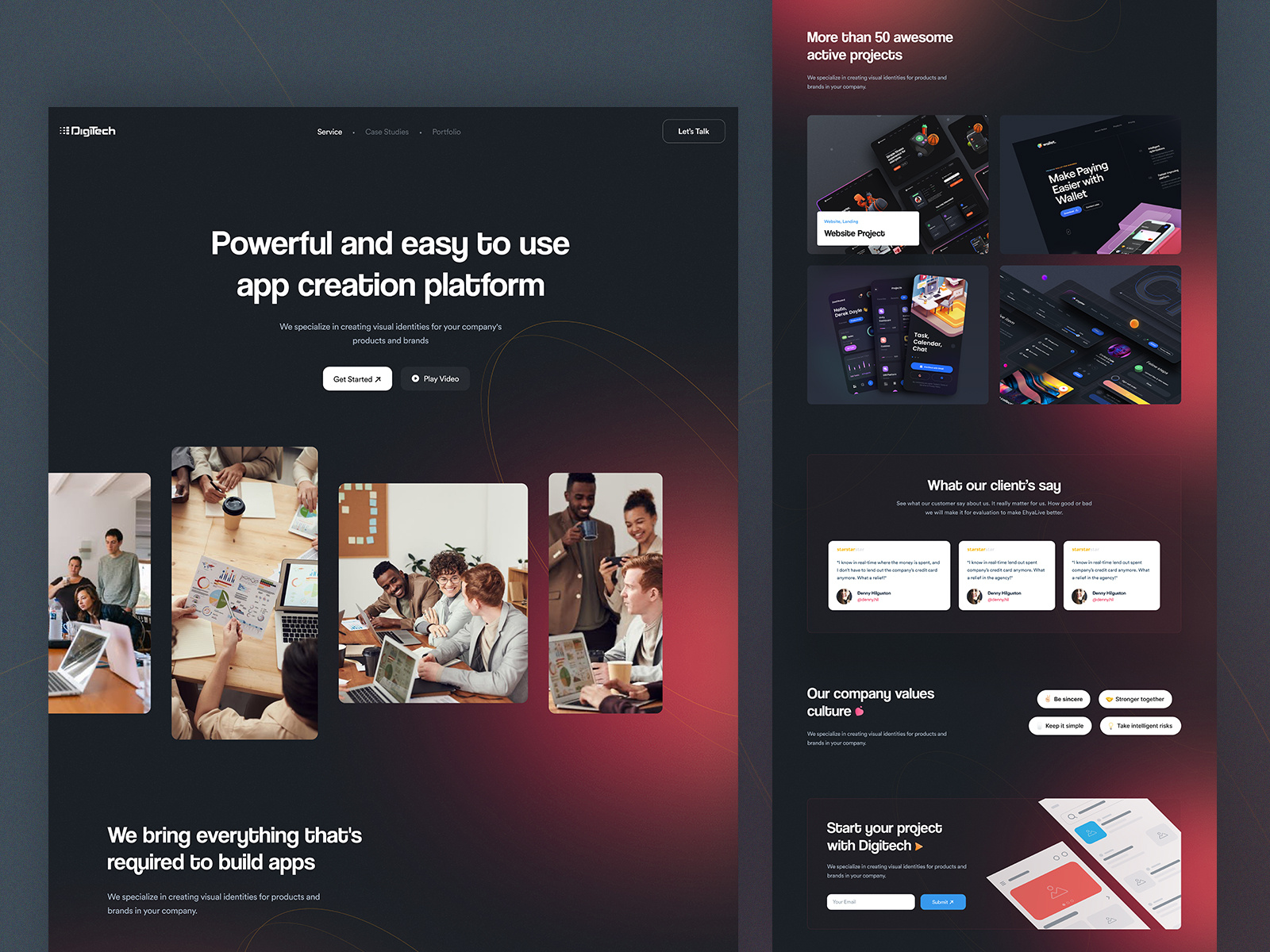 Example of High Converting Landing Page Design