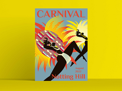 Notting Hill Carnival Poster art direction creative direction graphic design illustration poster posterdesign vector