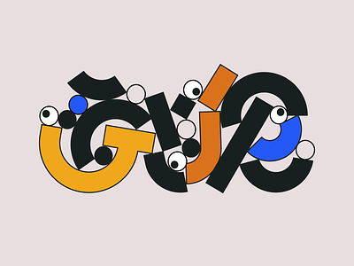 🥴🔨 graphic design illustration lettering letters motion design shattered type typography