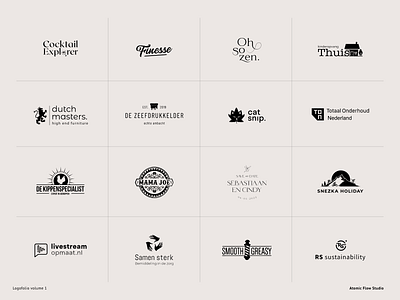 Atomic Logofolio 💥 branding corporate design graphic design identity illustration logo logofolio logos typography vector