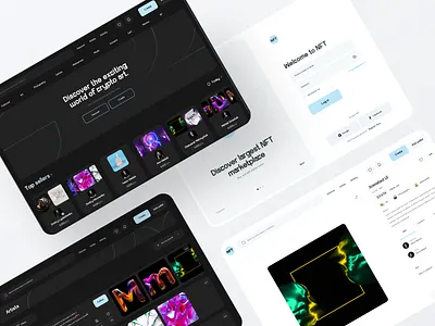 NFT Marketplace Web App app art bitcoin boro catalog concept crypto design details home page interface minimal nft nft page ui ux web design webapp