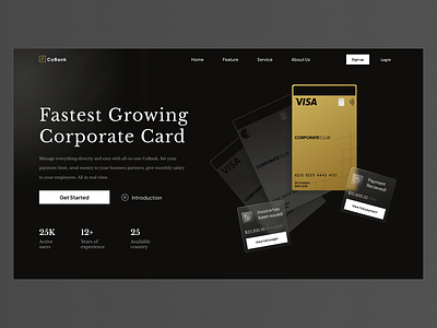 CoBank - Corporate card bank clean corporate design ebank minimal online bank ui ui design ux web