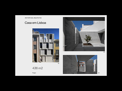 Casa em Lisboa 01 animation architecture building design grid layout modern modernist transition typography web