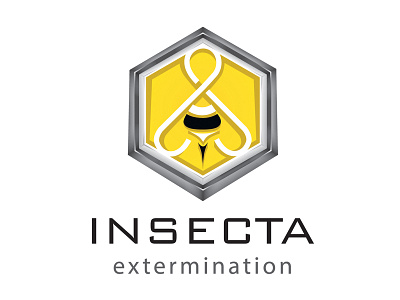 Logo Insects Extermination branding bug design graphic design insects logo typography ui vector website
